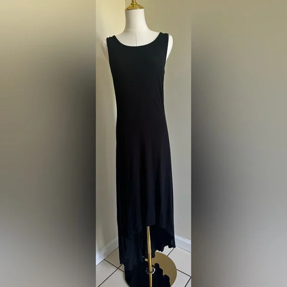 Black Cotton Long Sundress- Medium - Picture 1 of 6